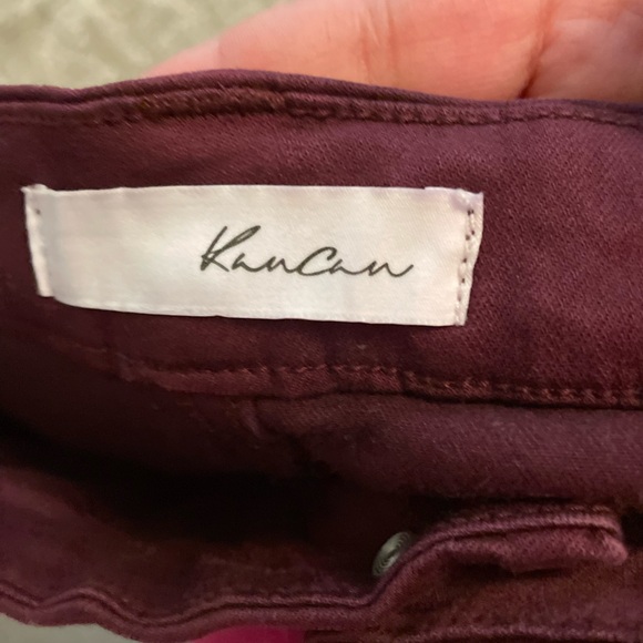 KanCan Women's Skinny Jeans - Burgundy size 13 - Picture 8 of 8